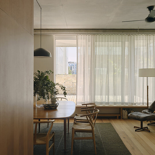 Interior photograph of Nightingale Skye House by Tom Ross