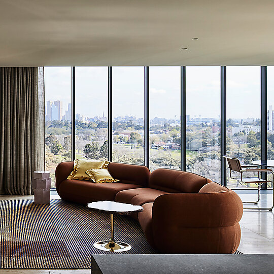 Interior photograph of Melbourne Penthouse by Sharyn Cairns
