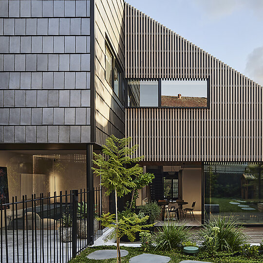 Interior photograph of Hawthorn Gable House by Sharyn Cairns