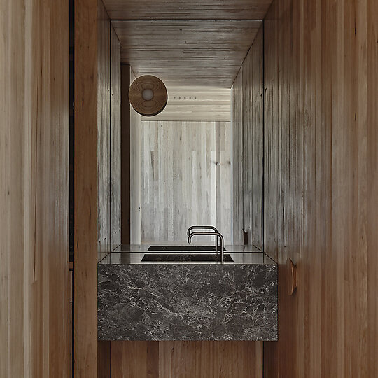 Interior photograph of Somers Beach House by Derek Swalwell