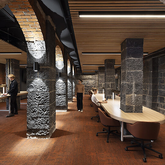 Interior photograph of Victorian Academy of Teaching & Leadership East Melbourne by Dianna Snape