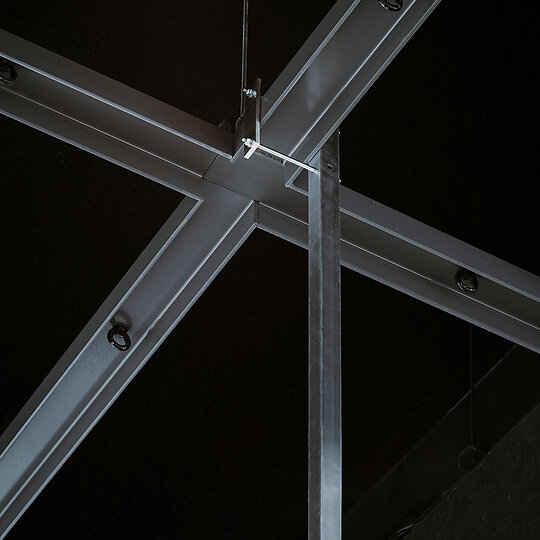Interior photograph of Ömie barkcloth: Pathways of nioge by Hamish McIntosh