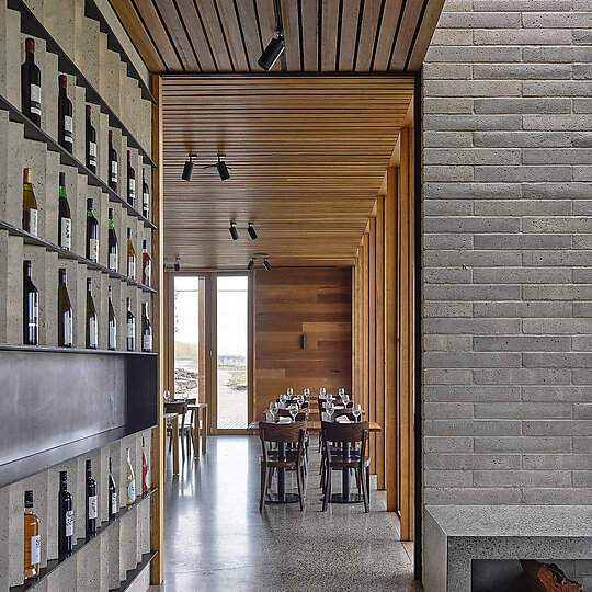 Interior photograph of Delatite Cellar Door by Derek Swalwell