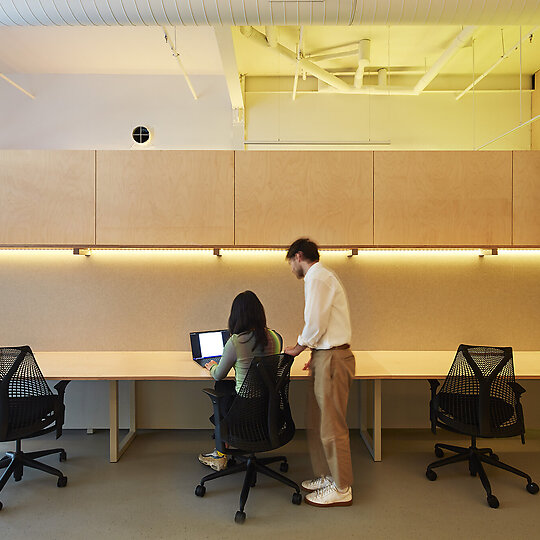 Interior photograph of NUX Studio by Christine Francis