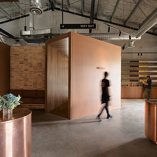 Interior photograph of Four Pillars Gin Distillery 2.0 by Anson Smart