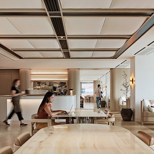 Interior photograph of Corrs Chambers Westgarth by Nicole England
