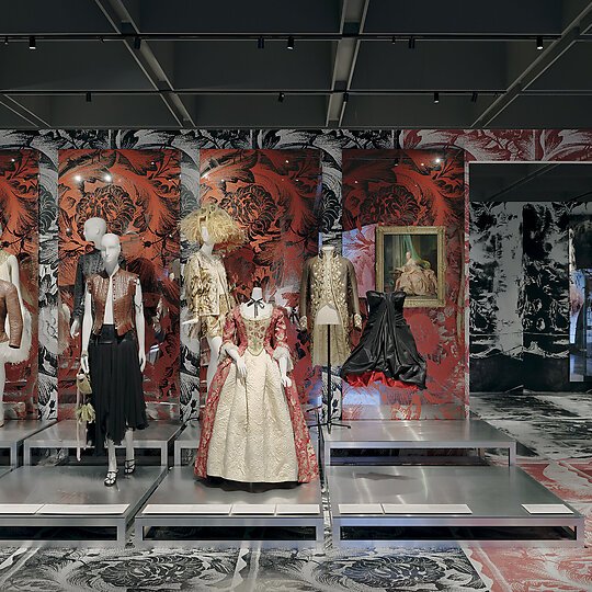 Interior photograph of Alexander McQueen: Mind, Mythos, Muse by  Tom Ross