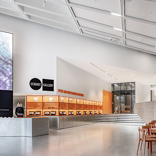 Interior photograph of Science Gallery Melbourne by Trevor Mein 