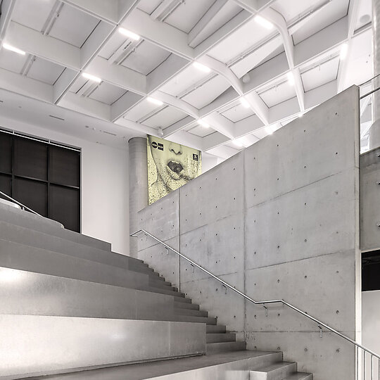 Interior photograph of Science Gallery Melbourne by Trevor Mein