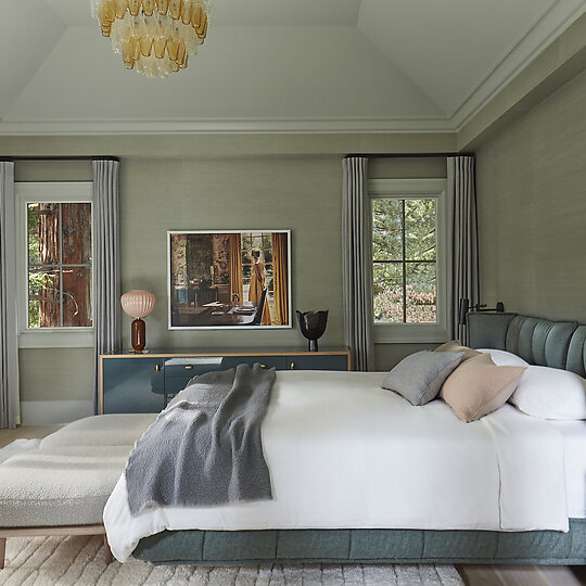 Interior photograph of San Fran Bay Blue by Prue Ruscoe