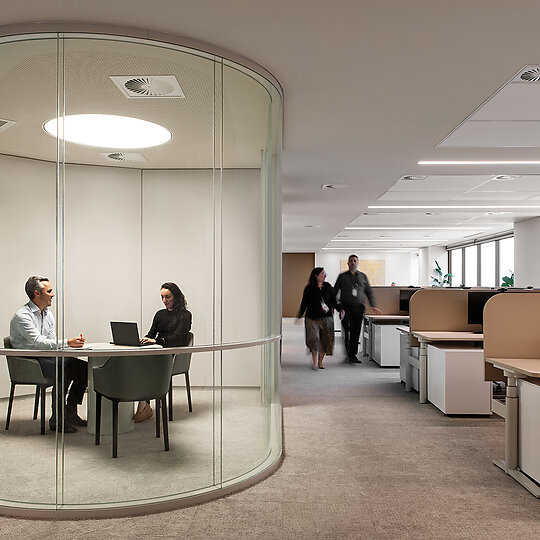 Interior photograph of Private Finance by Nicole England