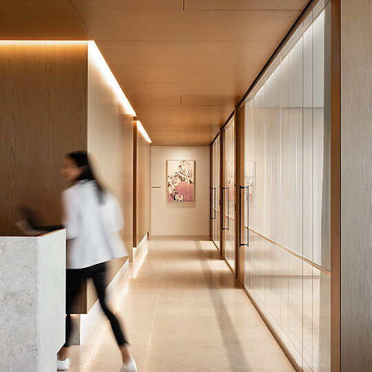 Interior photograph of Private Finance by Nicole England