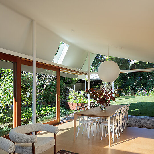 Interior photograph of House for BEES by Clinton Weaver