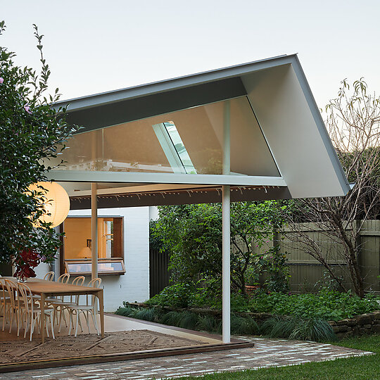 Interior photograph of House for BEES by Clinton Weaver