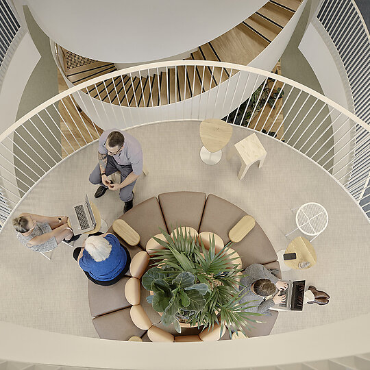 Interior photograph of Suncorp HQ by David Chatfield 