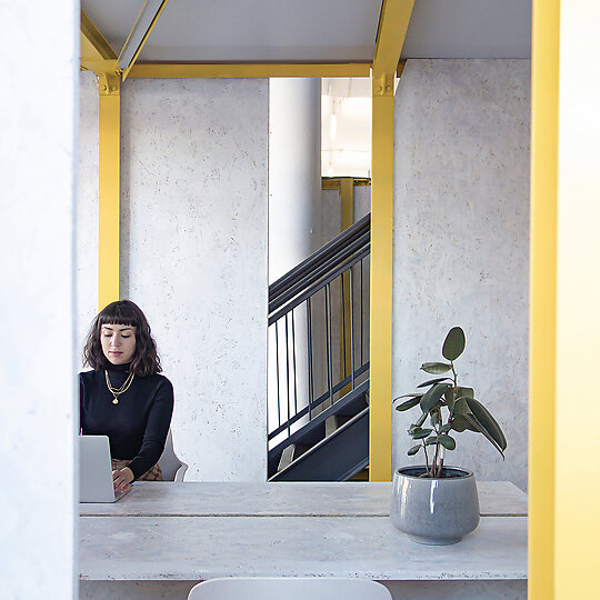 Interior photograph of NTS Space by Felix Bardot