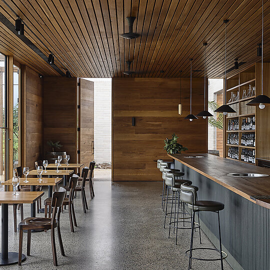 Interior photograph of Delatite Cellar Door by Derek Swalwell