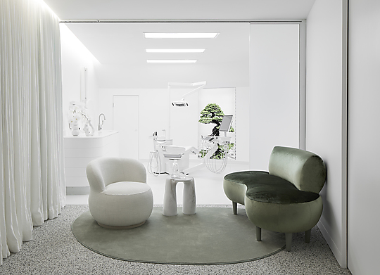 Interior photograph of Dental Clinic. Brave New World by Dave Wheeler