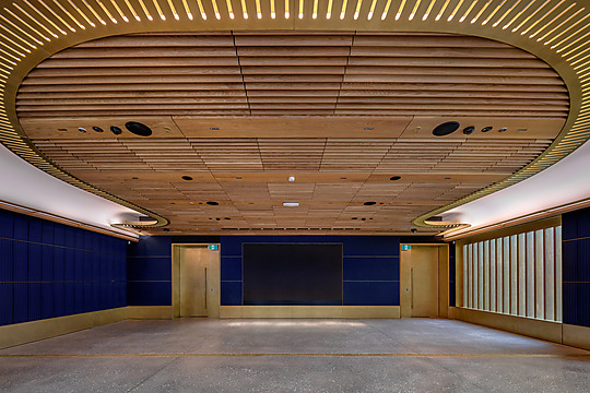 Interior photograph of Judith Neilson Institute for Journalism and Ideas by Ben Guthrie