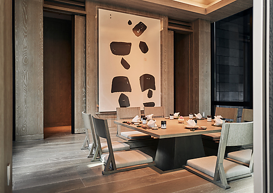 Interior photograph of Park Hyatt Niseko Hanazono by Peter Bennetts