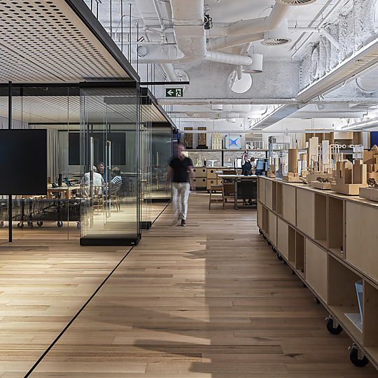 Interior photograph of F+P Studio by Mark Syke