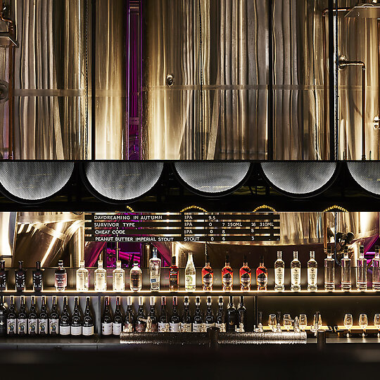 Interior photograph of Deeds Brewery and Taproom by Sharyn Cairns