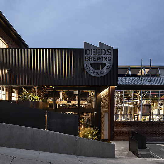 Interior photograph of Deeds Brewery and Taproom by Sharyn Cairns