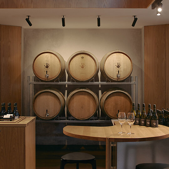 Interior photograph of Handpicked Wines Melbourne by Tom Ross
