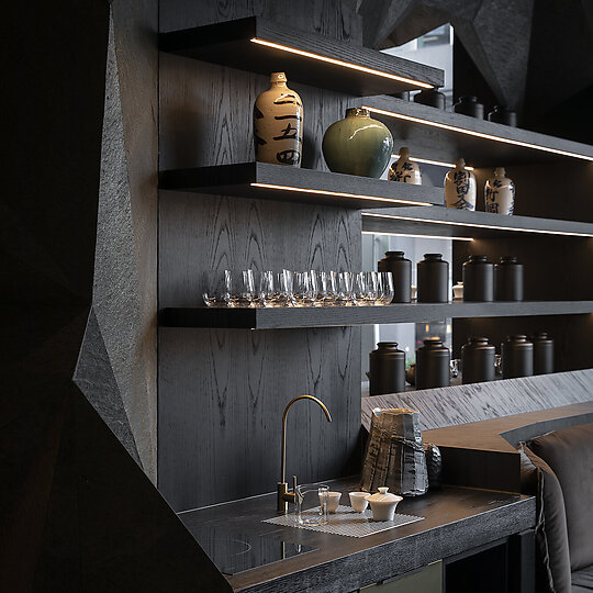 Interior photograph of Yugen Tea Bar by Marcel Aucar