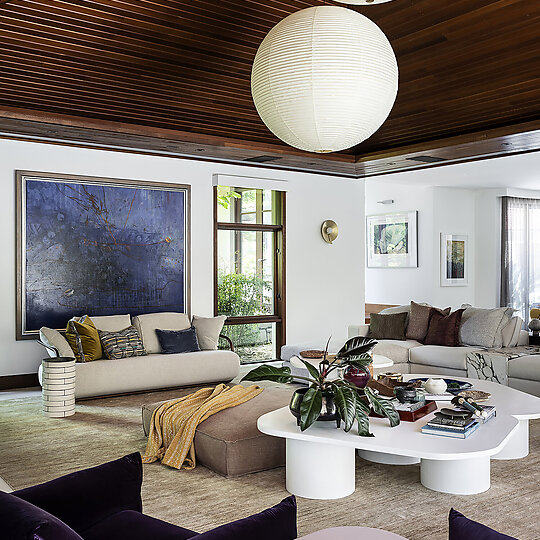 Interior photograph of Red Hill Residence by Tom Ferguson