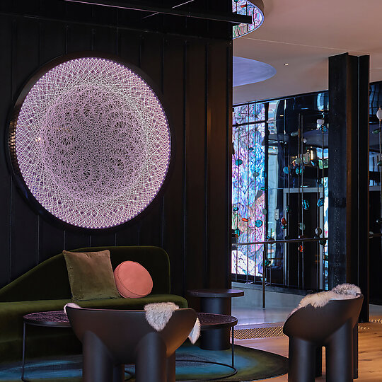 Interior photograph of QT Auckland by Samuel Hartnett