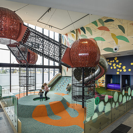 Interior photograph of Ed Square Childrens Playground by Jason Doyle - Studio Commercial