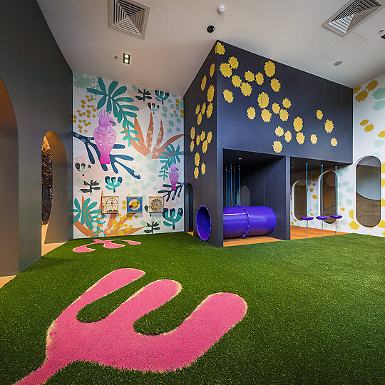 Interior photograph of Ed Square Childrens Playground by Jason Doyle - Studio Commercial