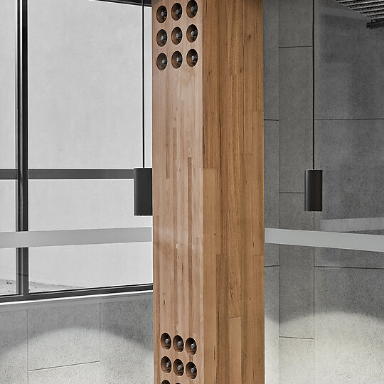 Interior photograph of Xavier College Manresa by Jeremy Wright