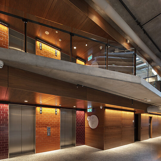 Interior photograph of Victorian Pride Centre by John Gollings