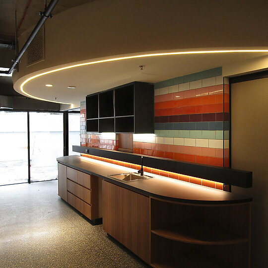 Interior photograph of Victorian Pride Centre by John Gollings