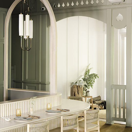 Interior photograph of Restaurant Botanic by Caroline Cameron